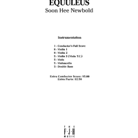 Equuleus - Score Cover