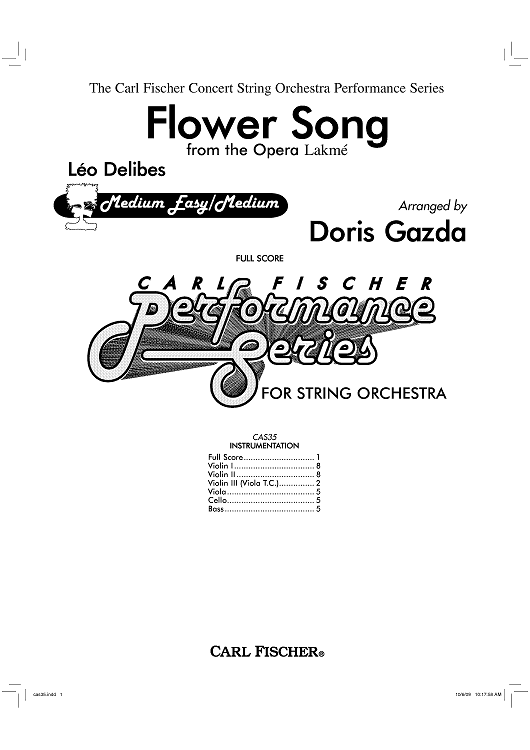 Flower Song - Score