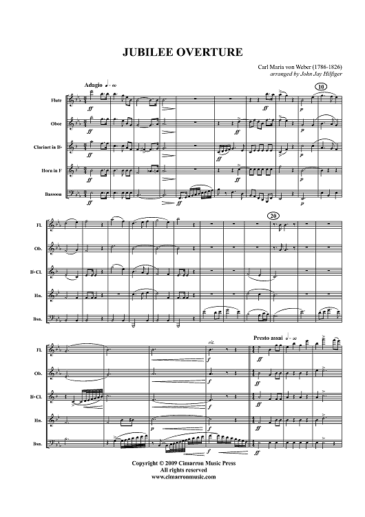 Jubilee Overture - Score