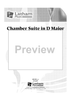 Chamber Suite in D Major for Cello Quartet or Choir - Score