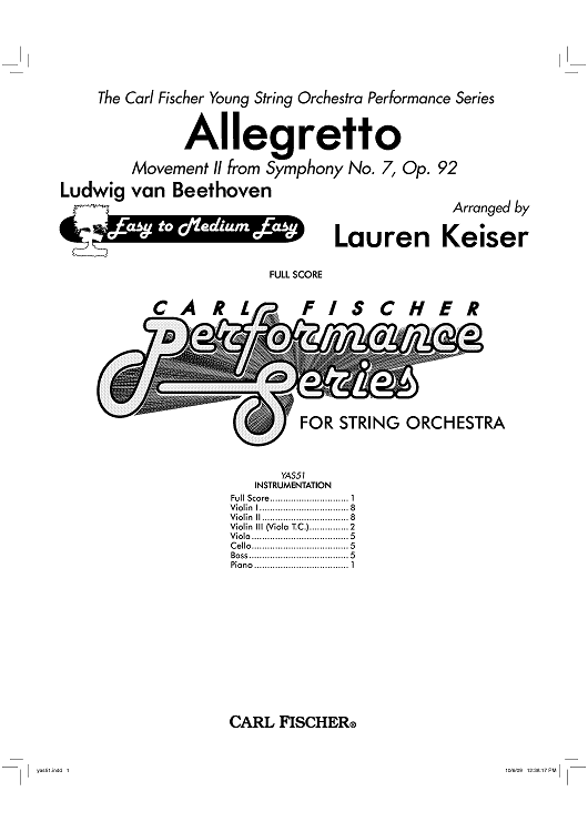 Allegretto - Score
