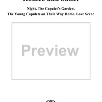Romeo and Juliet, No. 3. Night. The Capulet's Garden. The Young Capulets on Their Way Home. Love Scene