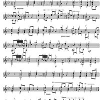 Quartet No. 1 in D major (D-dur). Movement II, Andante cantabile - Guitar