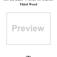 Seven Last Words of Christ, 3D WORD