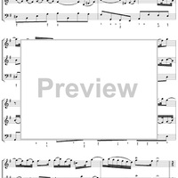 Trio Sonata in G major, movt. 1 - BWV1038 - Score