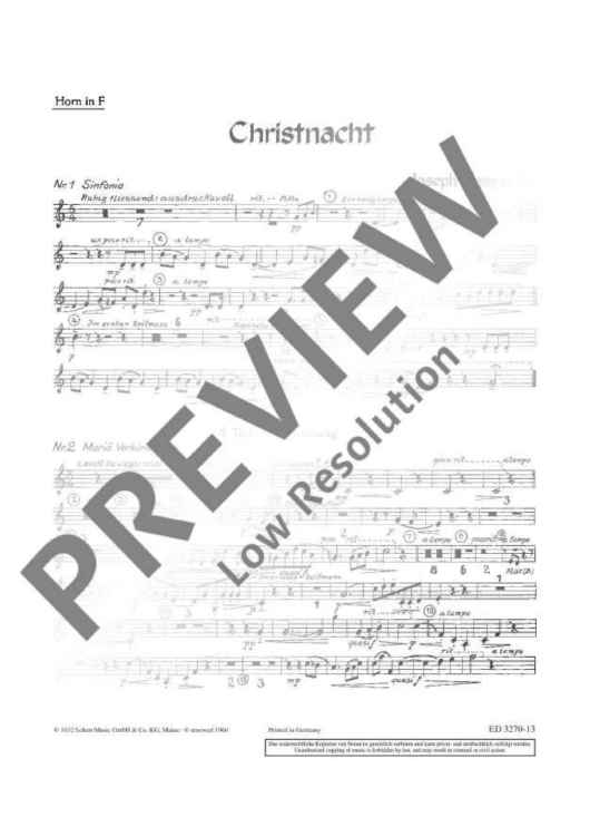 Christnacht - Horn