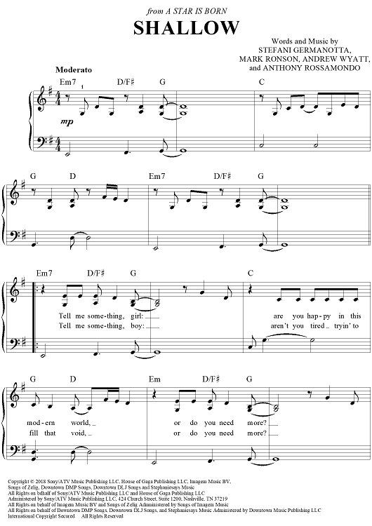 Shallow - from A Star Is Born (2018)