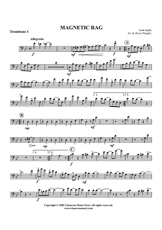 Magnetic Rag - Trombone 1