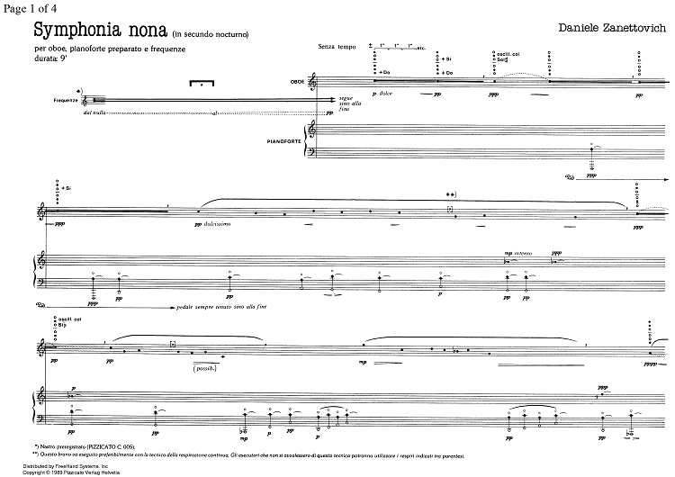 Symphonia nona (in secundo nocturno) - Score
