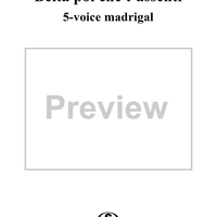 Belta poi che t'assenti     (5-voice madrigal)