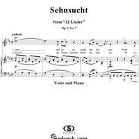 Twelve Lieder, Op. 9, No. 7: "Sleepless" (Sehnsucht)