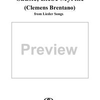 6 Lieder, Opus 68, No. 3, Säusle, liebe Myrthe (Clemens Brentano),
