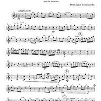 Overture from The Nutcracker - Part 1 Flute, Oboe or Violin