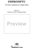 Six Pieces on a Single Theme. No. 3. Impromptu in C-sharp minor (cis-moll)
