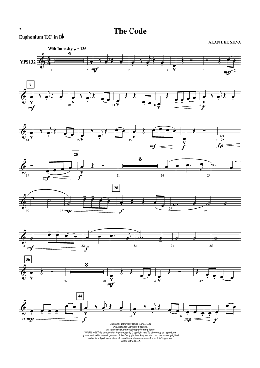 The Code (March) - Euphonium TC in Bb