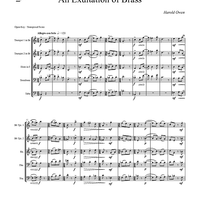An Exultation Of Brass - Score