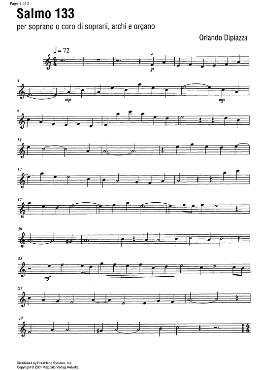 Salmo 133 - Violin 1