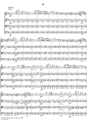 Op. 59, No. 2, Movement 4 - Score