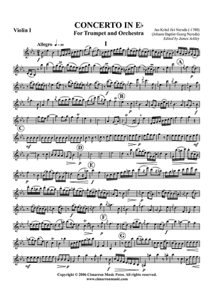 Concerto in E-flat - Violin I