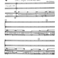 Meditation on the melody of Gagaku "Kotoriso" - Score