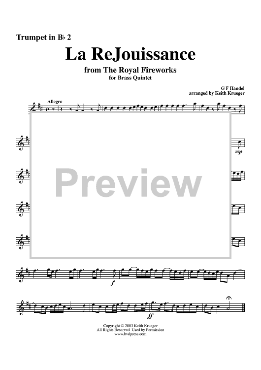 La ReJouissance - Trumpet 2