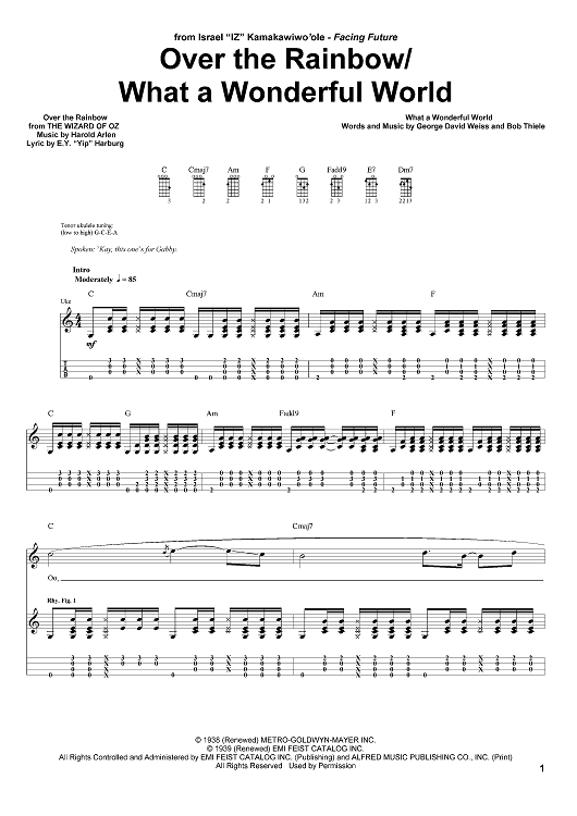 (Somewhere) Over the Rainbow / What A Wonderful World