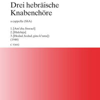 Three Hebrew pieces for boys' choir - Choral Score