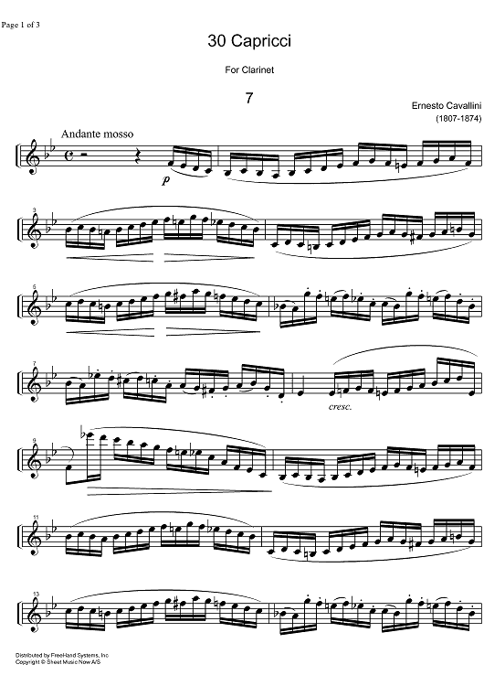 Capriccio No. 7 B Major