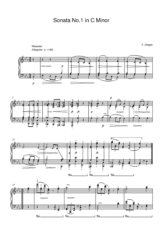 Sonata No 1 in C Minor