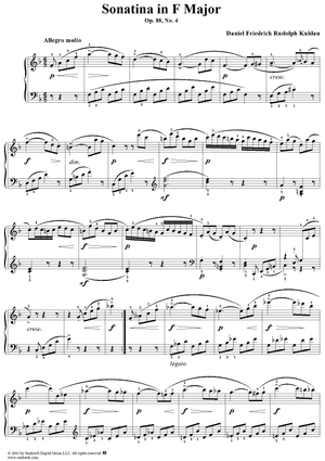 Sonatina in F Major, Op. 88, No. 4