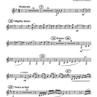 Simple Gifts - Bass Clarinet