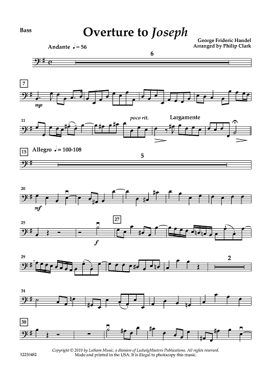 Overture to Joseph - Bass