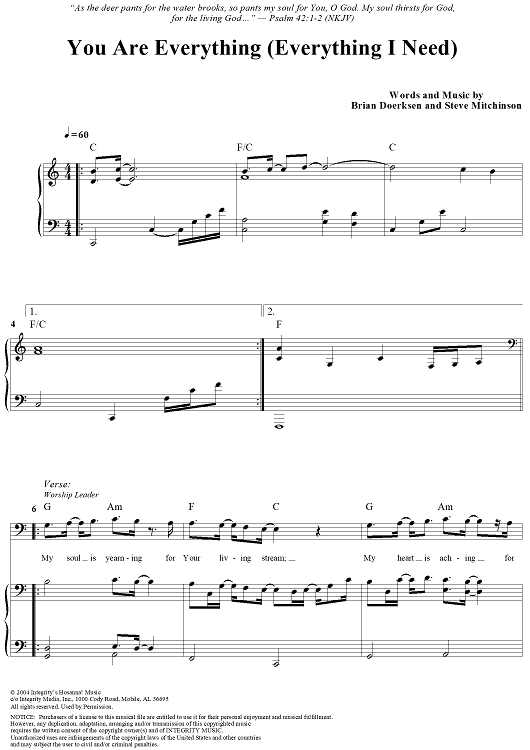 You Are Everything (Everything I Need)