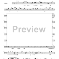 Two Madrigals, Vol. 10 - from Morley's "First Book of Madrigals to 4 Voices" (1594) - Trombone 3