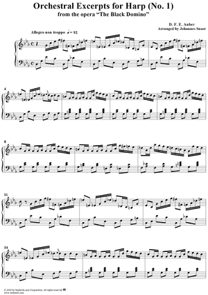 The Black Domino (Harp Excerpt)