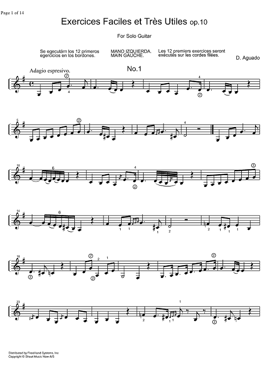 Exercices Faciles et Très Utiles Op.10