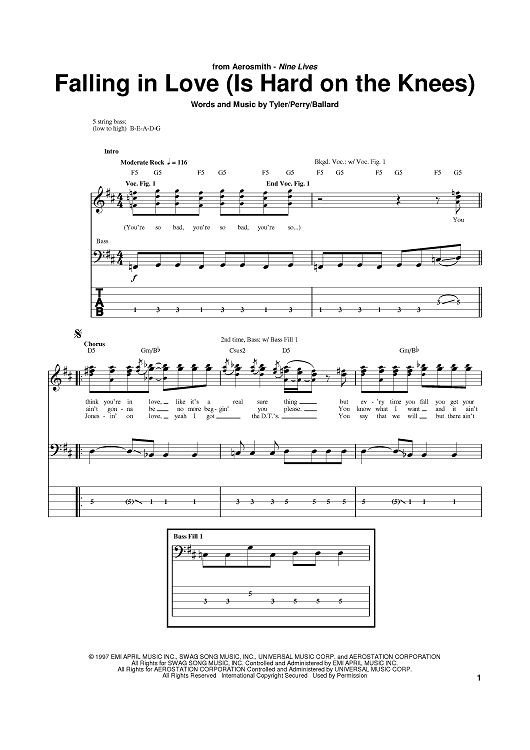 Falling In Love (Is Hard On The Knees)