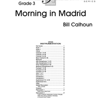 Morning in Madrid - Score