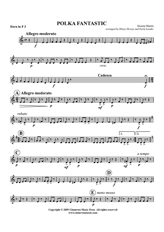 Polka Fantastic - Horns in F 3