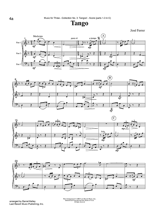 Tango - Score