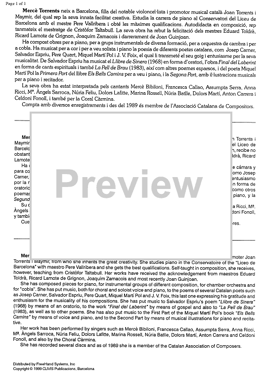 Nua llum d'alba - Preface