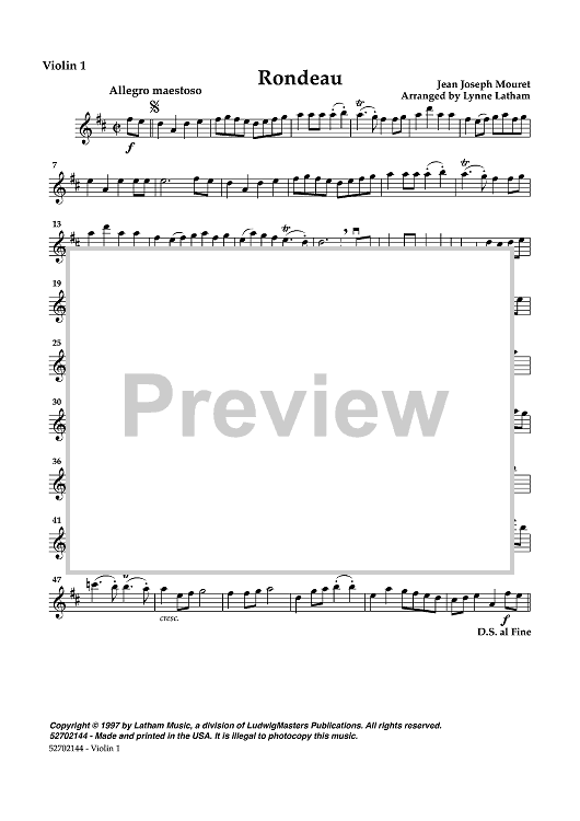 Rondeau - Violin 1