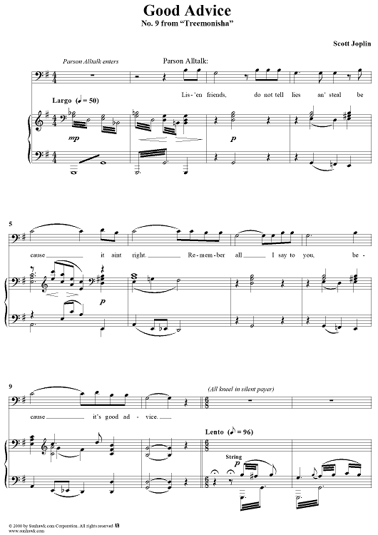 Treemonisha, No. 9: Good Advice