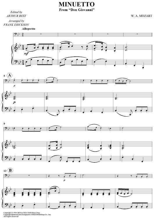 Minuetto - from "Don Giovanni"