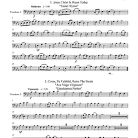 Five Easter Trios - Trombone 2