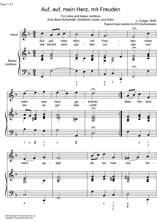 Auf, auf, mein Herz, mit Freuden