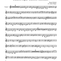 Canzon super Cantion Gallicam - Trumpet 3