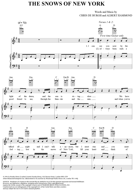 The Snows of New York