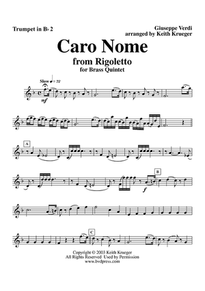 Caro Nome - Trumpet 2