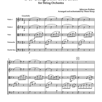 Der Gang Zum Liebchen for String Orchestra - Score
